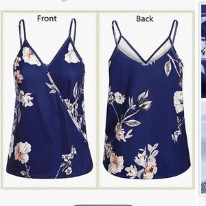 Flora Faux Wrap Tank